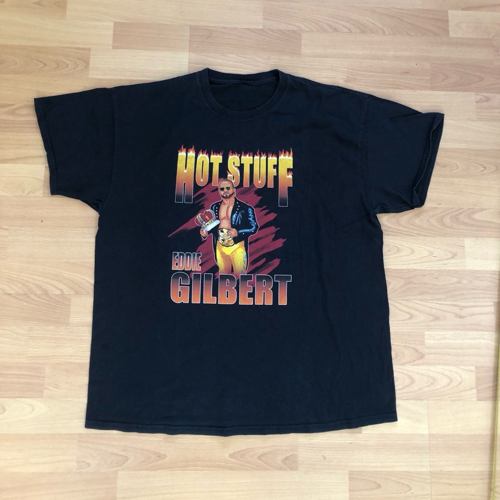 Mens - Wrestler Eddie Gilbert tshirt - Black XL